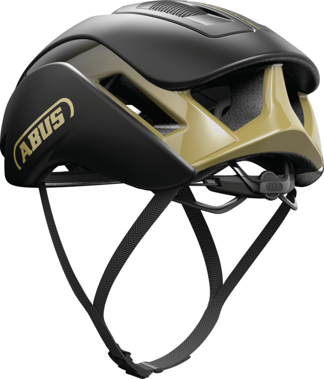 Load image into Gallery viewer, Abus Gamechanger 2.0 Helmet Black Gold
