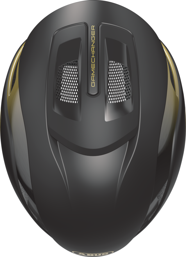 Load image into Gallery viewer, Abus Gamechanger 2.0 Helmet Black Gold
